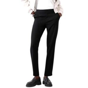 Banana Republic Hayden Dress Pants Womens 16 Black Pull On Tapered Leg Workwear